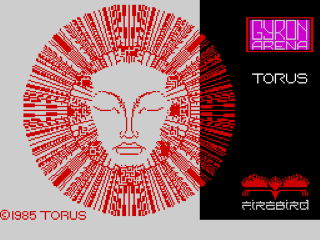 Gyron Arena title screen for ZX Spectrum